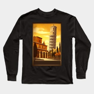 Vintage Travel Poster of the Italy Long Sleeve T-Shirt